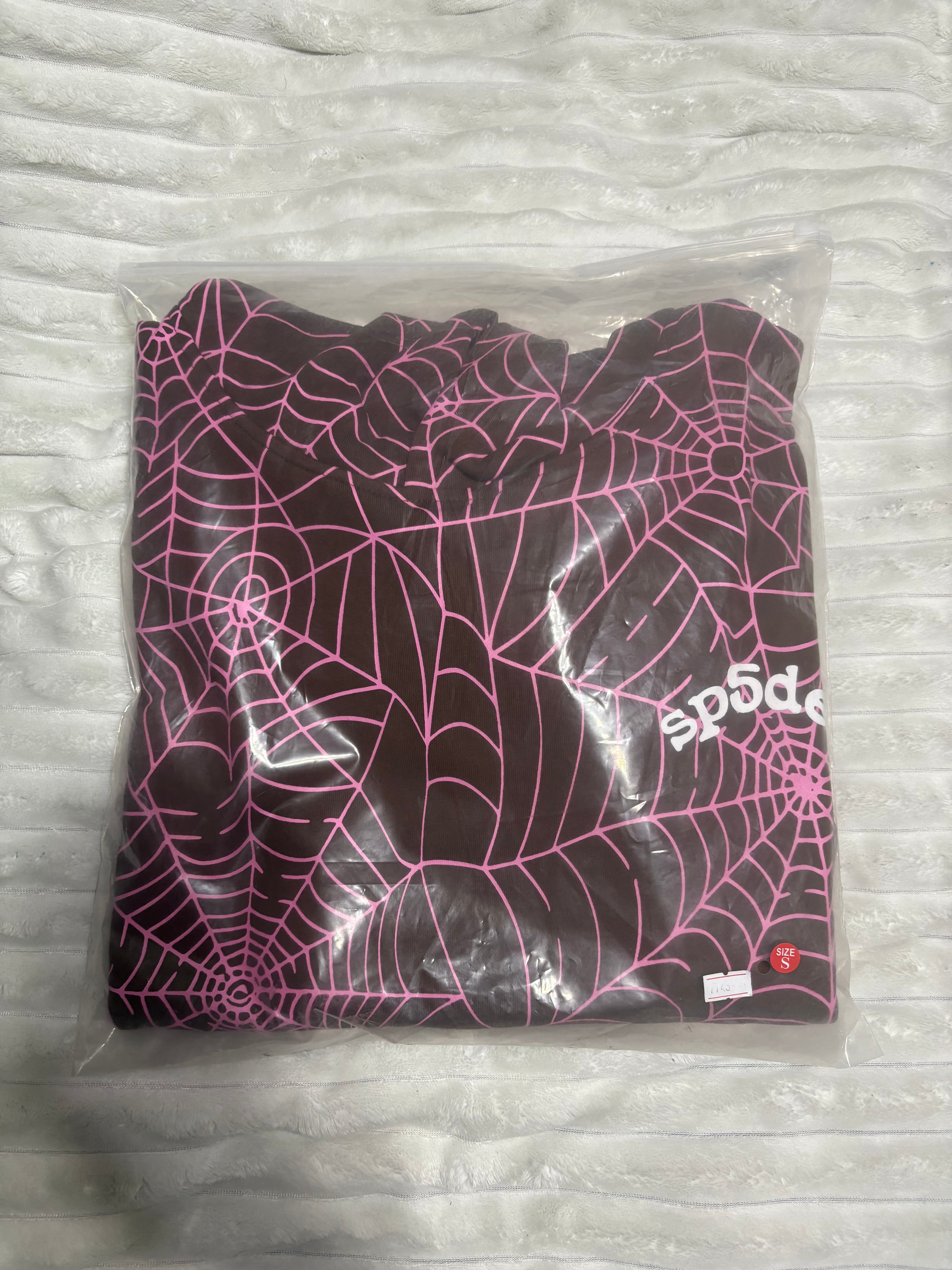 BROWN SP5DER HOODIE