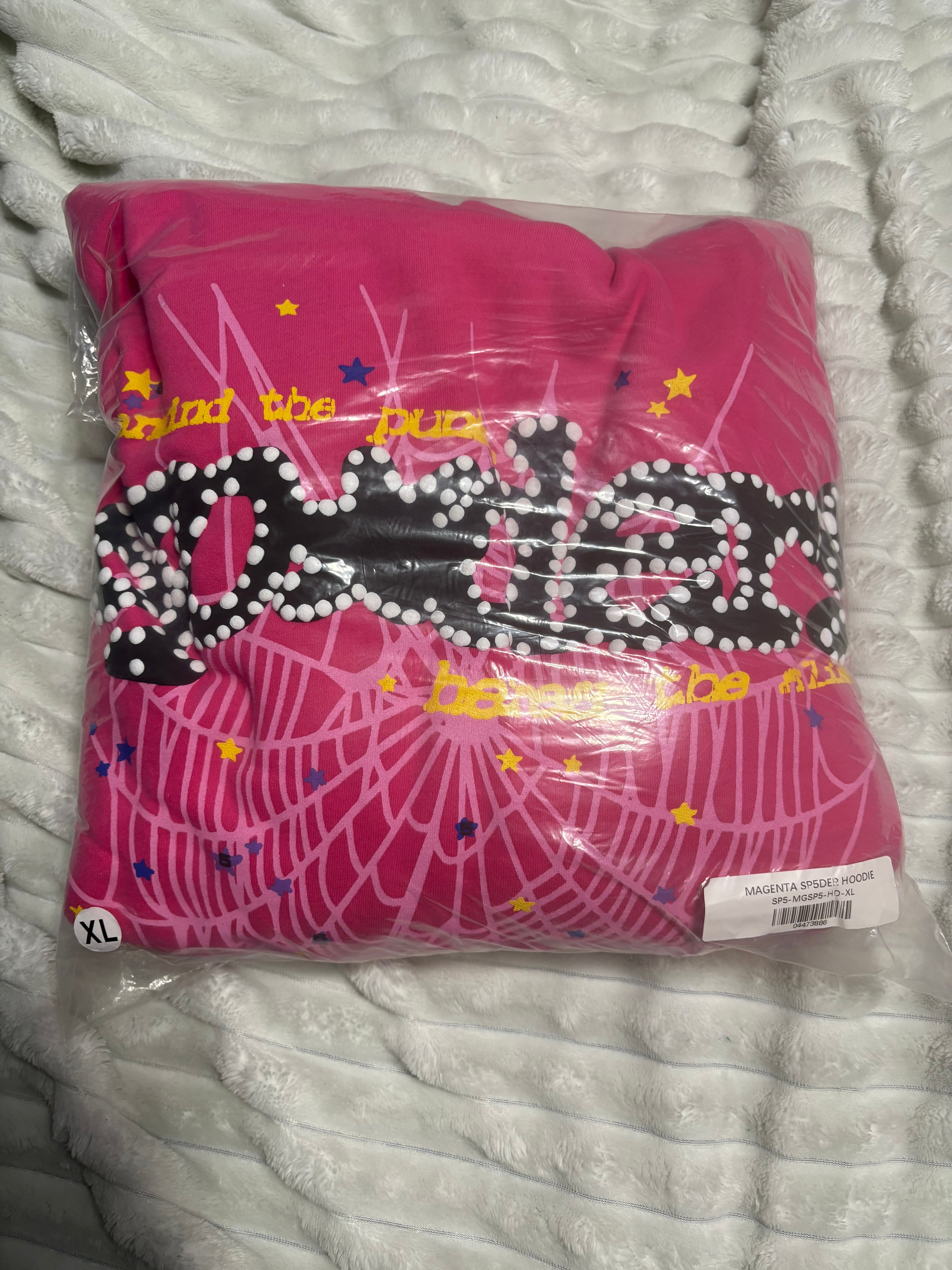 MAGENTA SP5DER HOODIE